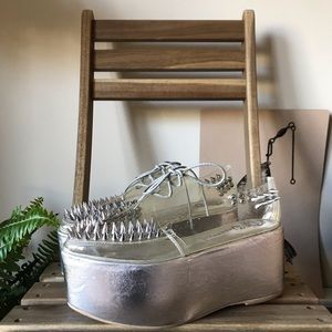 jeffrey campbell clear stinger spike platform 7.5